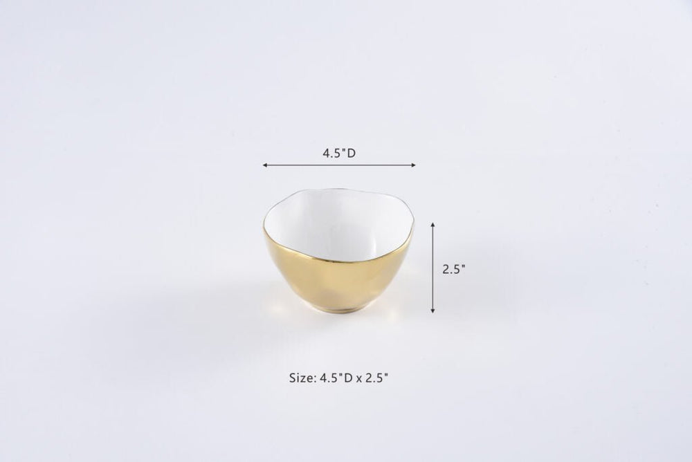 Gold Snack Bowl - #Perch#