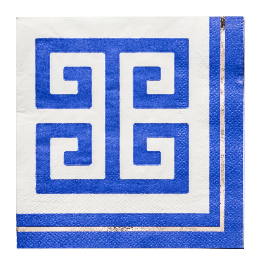 Greek Key Paper Cocktail Napkin - #Perch#