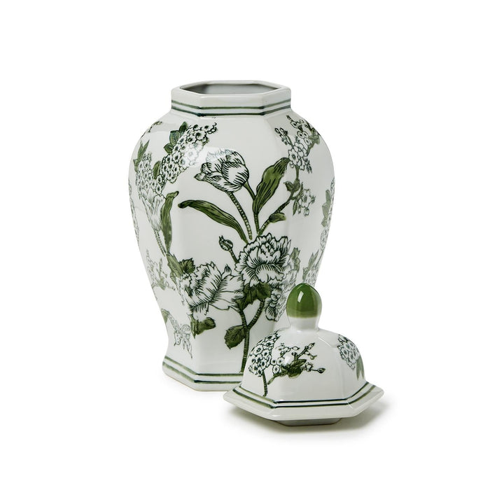 Green & White Temple Jar - Perch