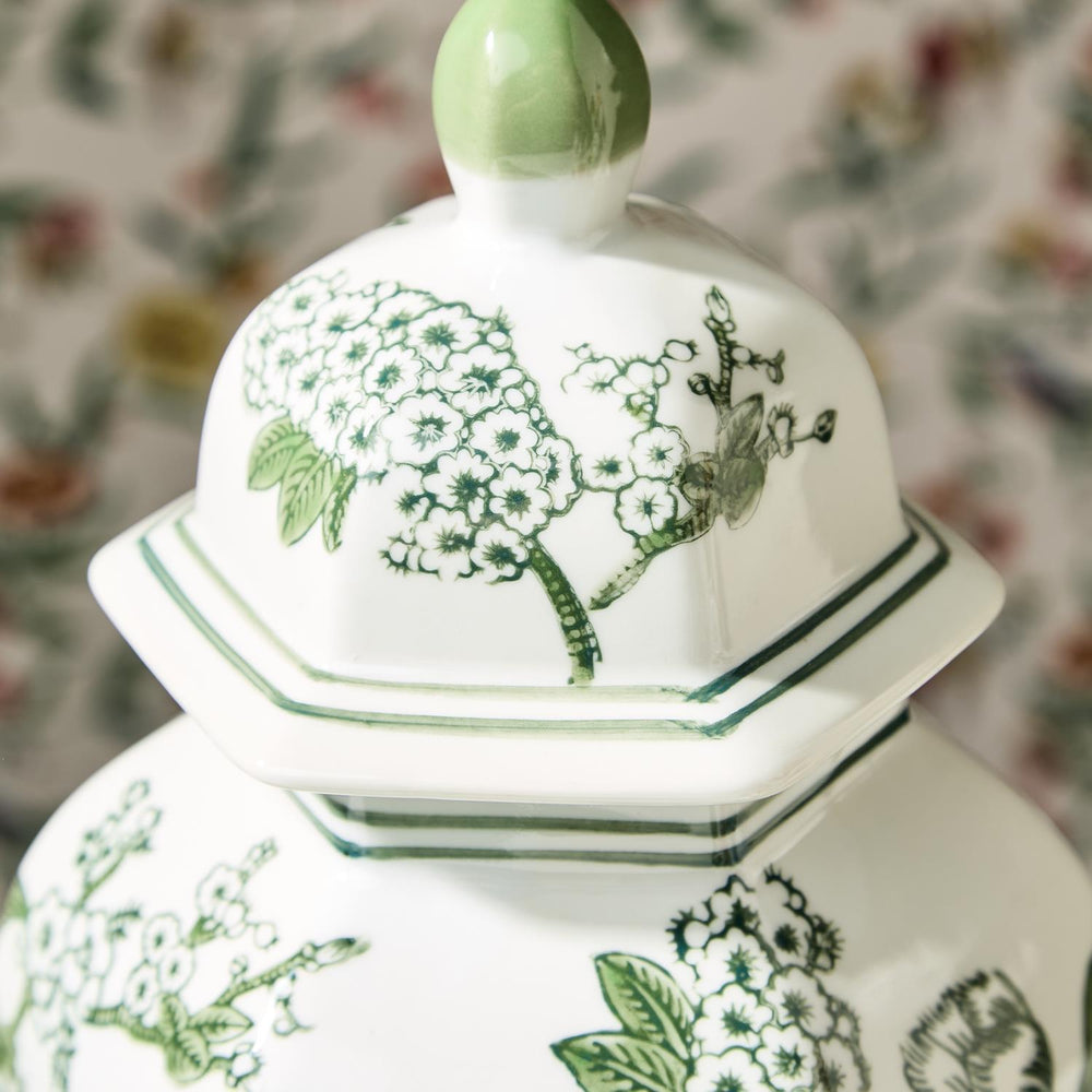Green & White Temple Jar - Perch