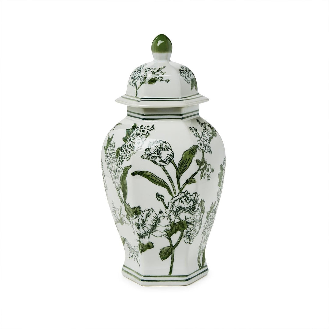 Green & White Temple Jar - Perch