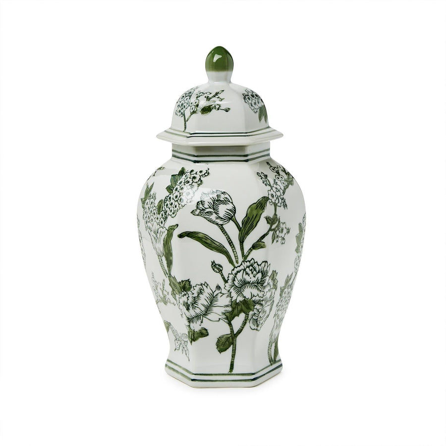 Green & White Temple Jar - Perch