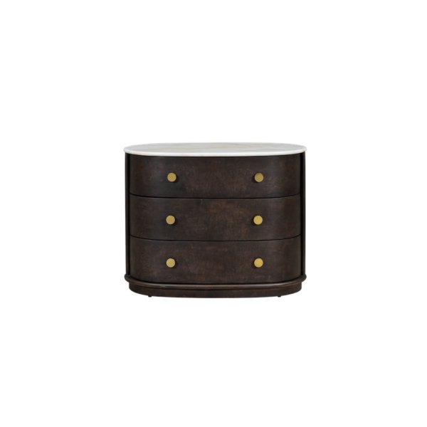 Greer Three Drawer Nightstand - #Perch#