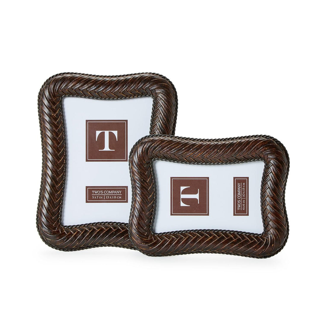 Herringbone Weave Frames - Set of 2 - Perch