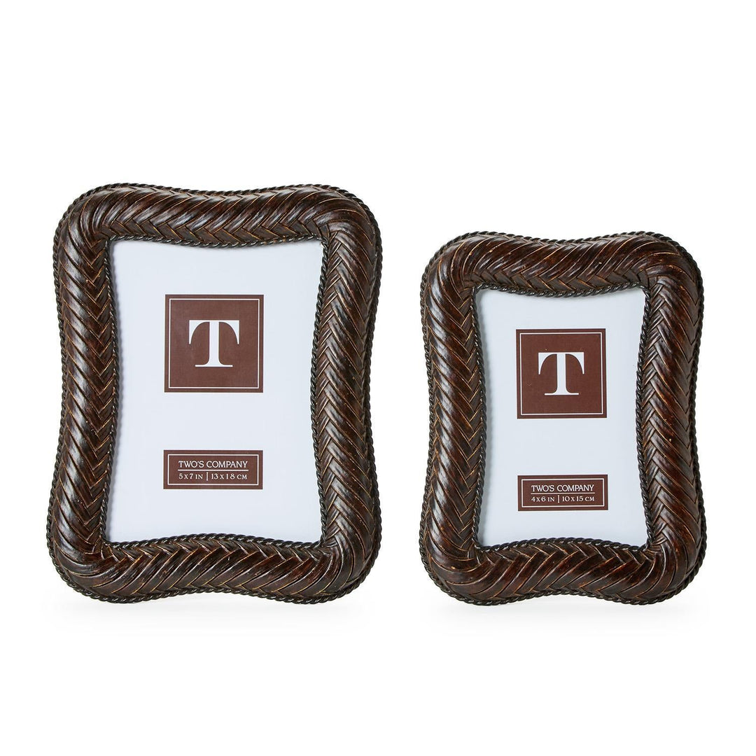Herringbone Weave Frames - Set of 2 - Perch