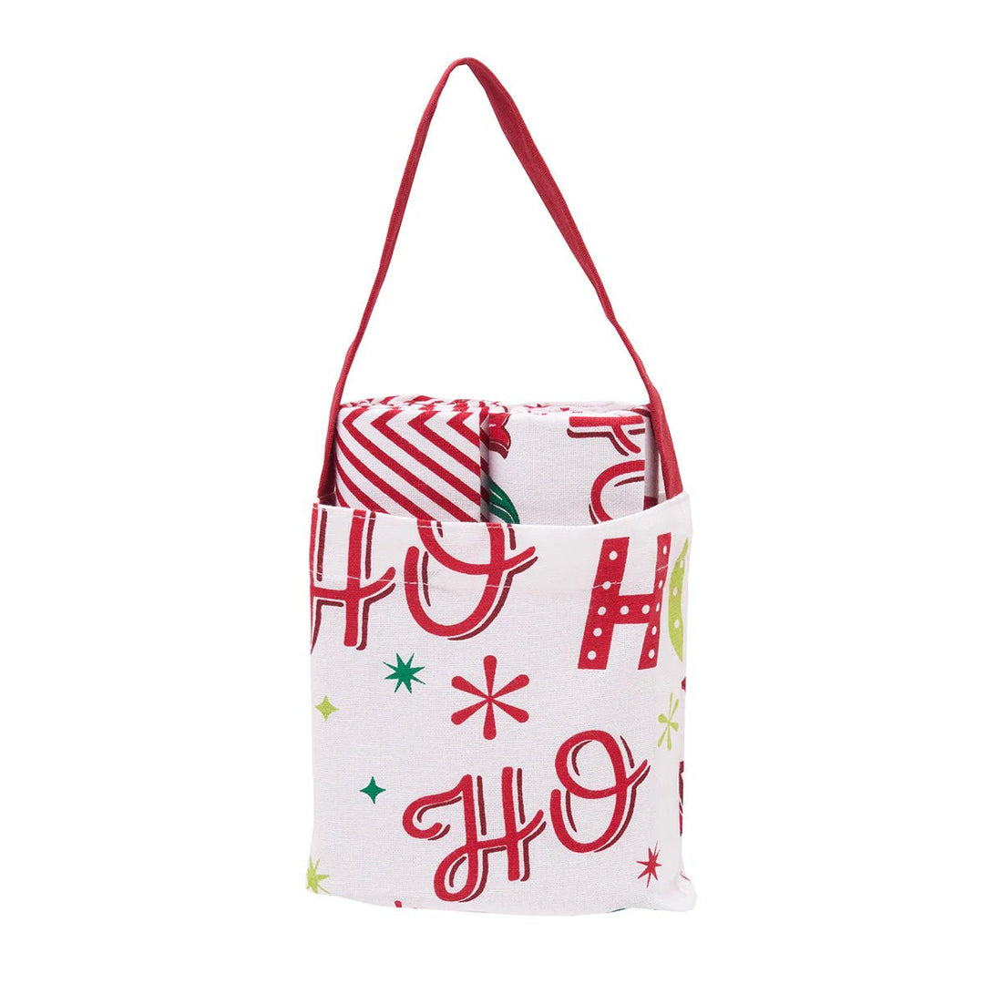 Ho Ho Ho Kitchen Towel & Bag Set - Perch