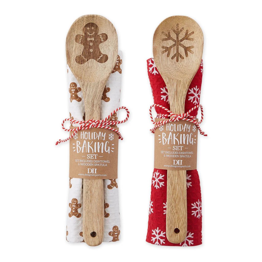 Holiday Baking Dishtowel + Spoon Gift Set - #Perch#