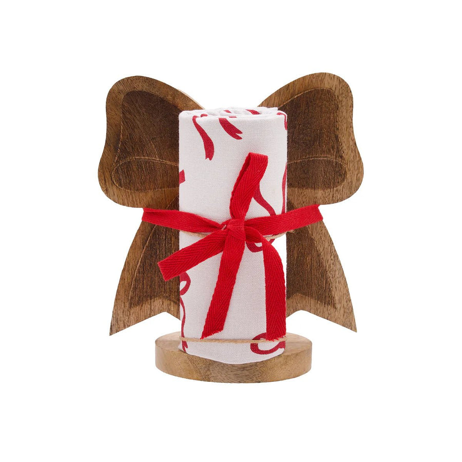 Holiday Bows Towel & Stand Set - Perch