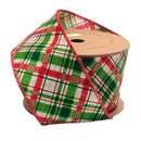 Holiday Plaid Wired Ribbon - Perch