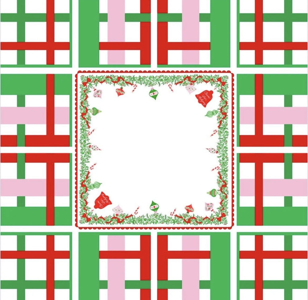 Holly Jolly Christmas Mahjong Tile Set - Green - Perch
