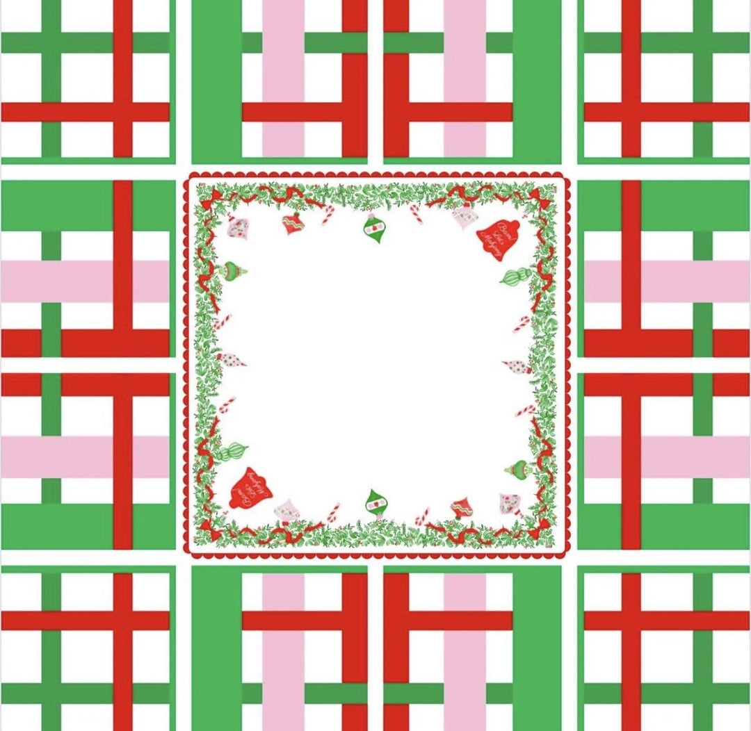 Holly Jolly Christmas Mahjong Tile Set - Green - Perch