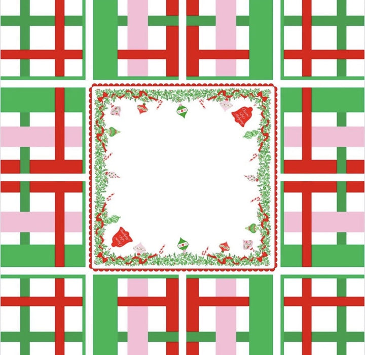 Holly Jolly Christmas Mahjong Tile Set - Red - Perch