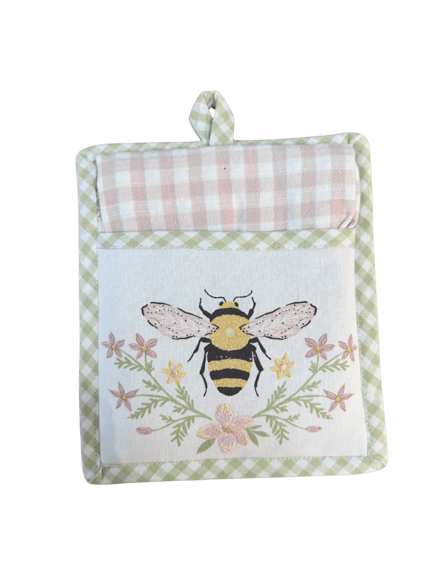 Honey Bee Potholder Gift Set - Perch