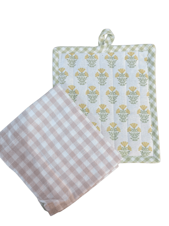 Honey Bee Potholder Gift Set - Perch