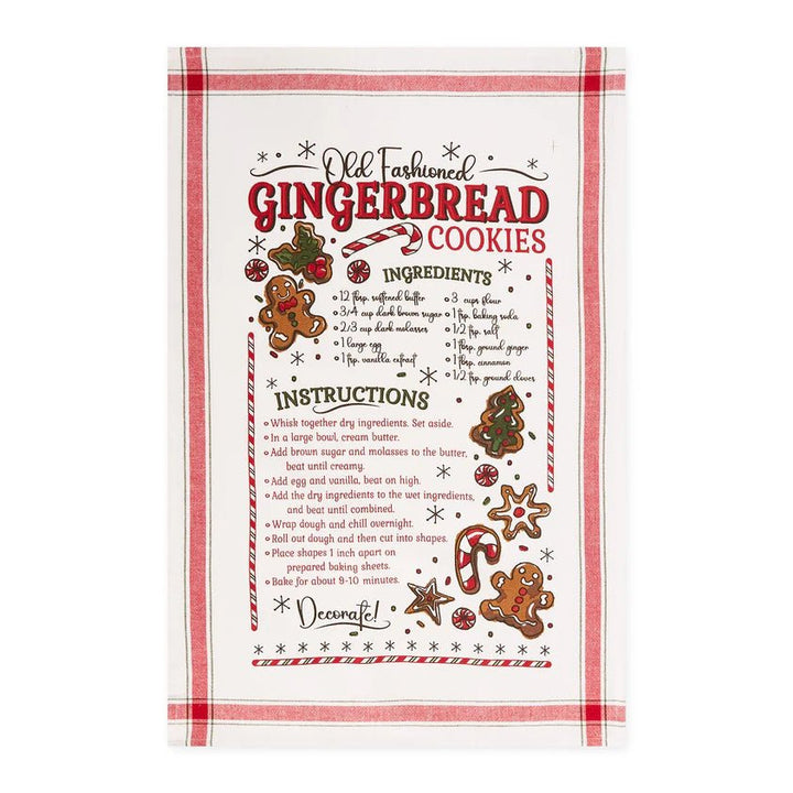 Hot Cocoa & Warm Gingerbread Cookies Printed Dishtowels - #Perch#