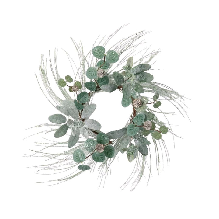 Iced Pine, Lamb Ear and Eucalyptus Wreath - #Perch#