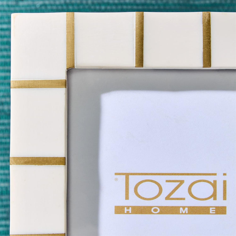 Ivory + Brass Lines Frames S/2 - Perch