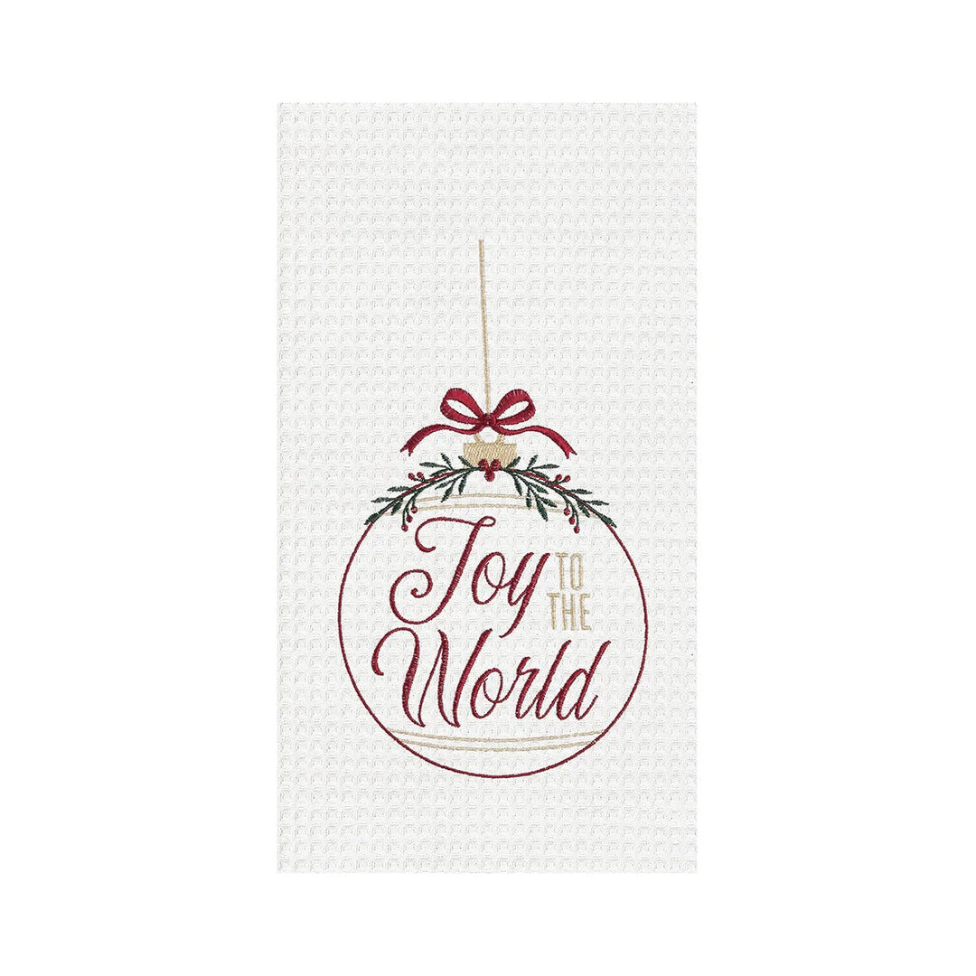 Joy To The World Ornament Kitchen Towel - Perch