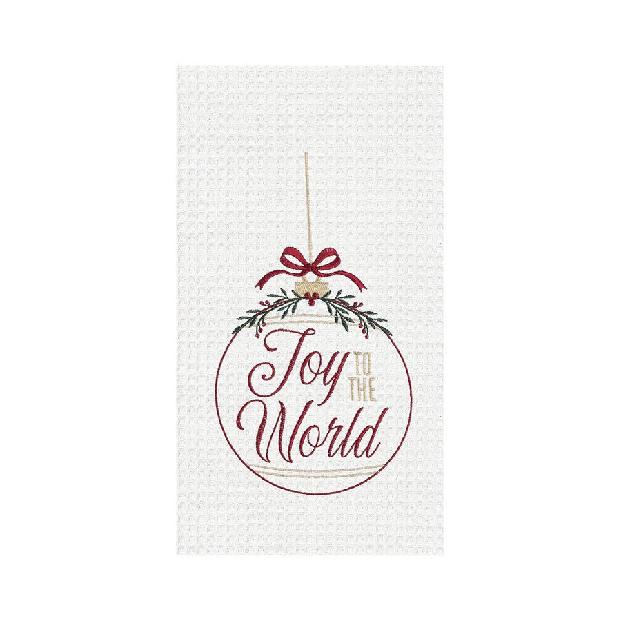 Joy To The World Ornament Kitchen Towel - Perch