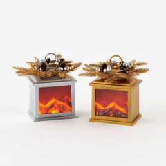 Lanterns Orn Fire Light Gold - #Perch#