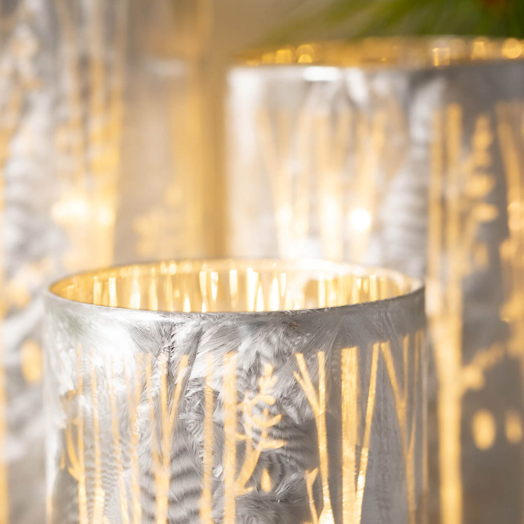 Led Winter Scene Pillars - #Perch#