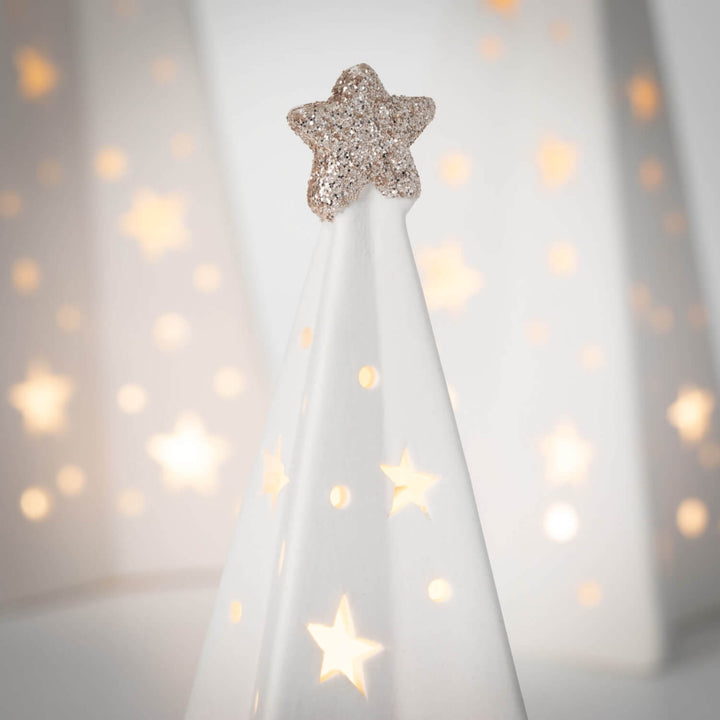 Lighted Porcelain Christmas Trees - #Perch#