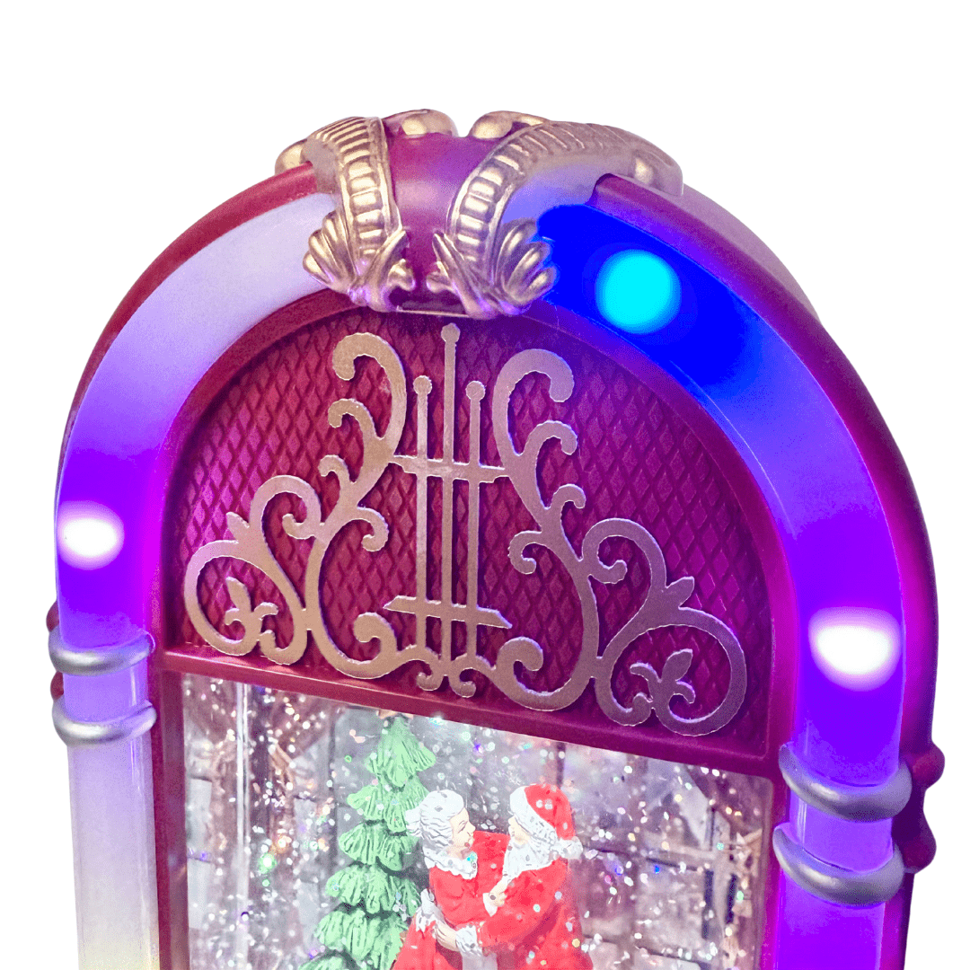 Lighted Swirl Juke Box Globe - Perch
