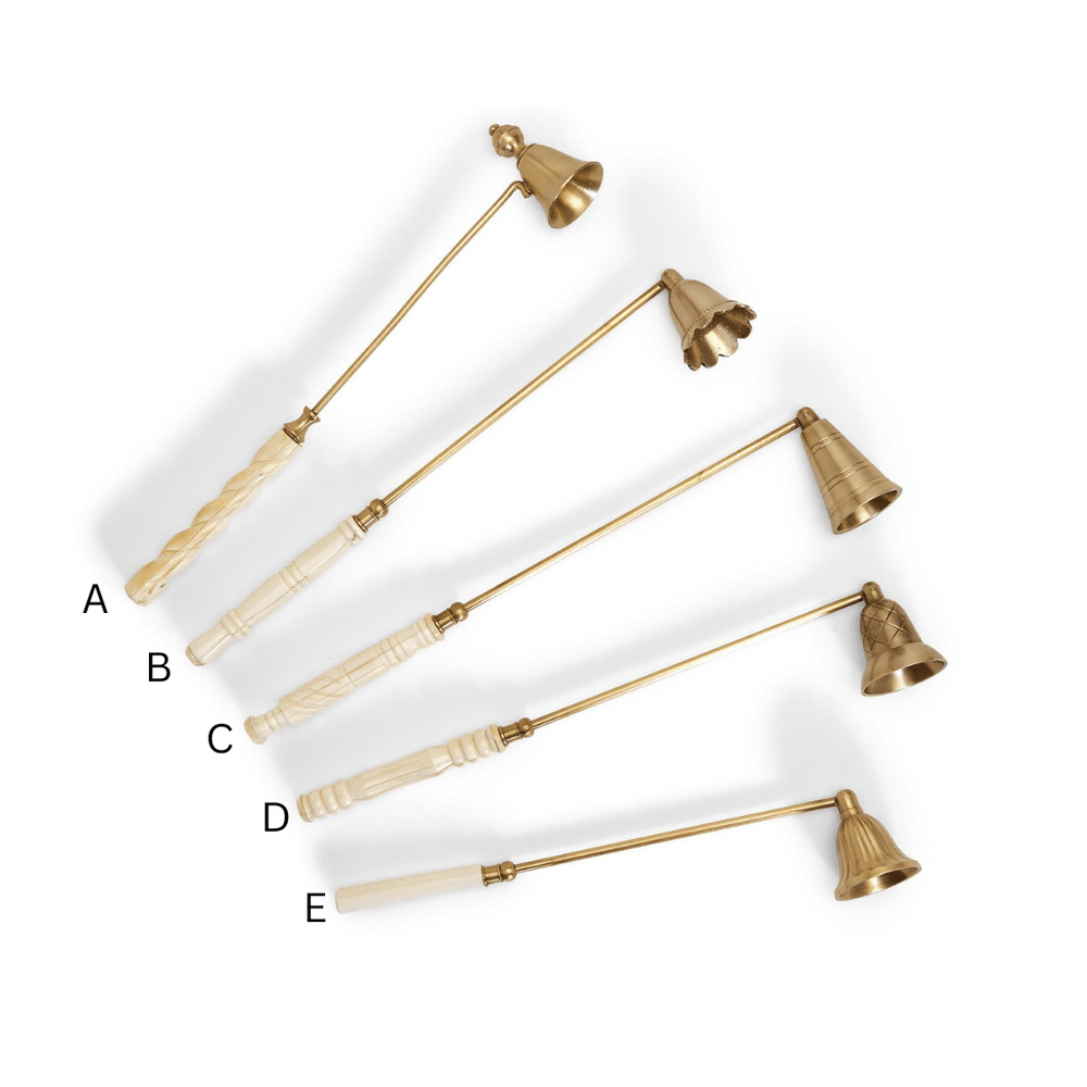 Lights Out Antique Gold Snuffers - Perch