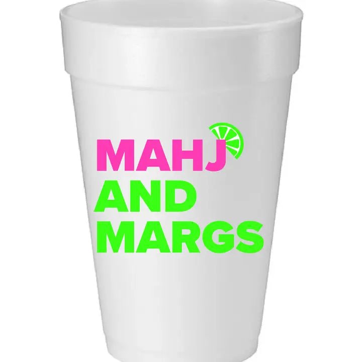 "Mahj & Margs" Foam Cups - Perch
