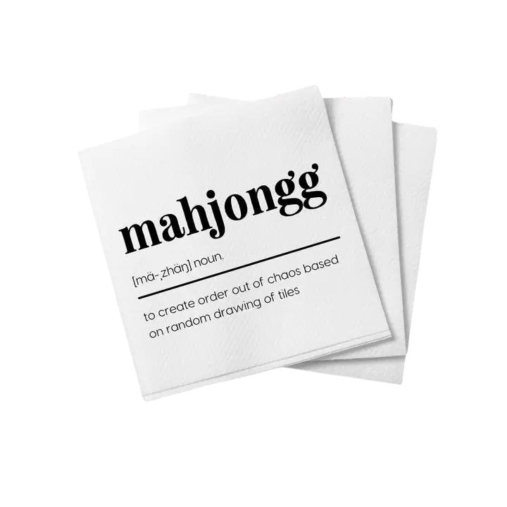 Mahjong Definition Cocktail Napkins - #Perch#