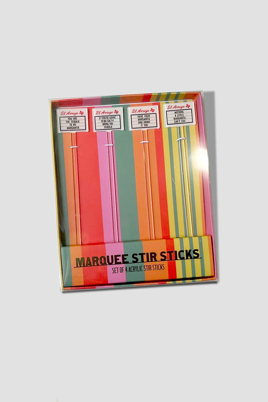 Marquee Stir Sticks - Set of 4 - Perch