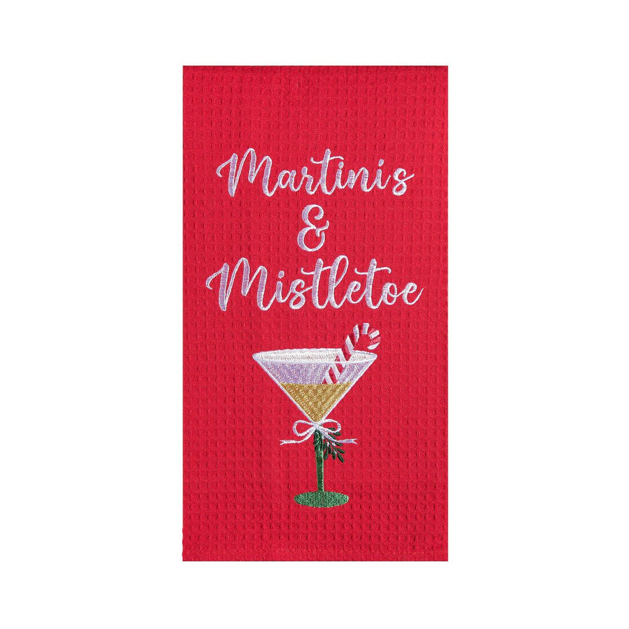 Martinis & Mistletoe Kitchen Towel - Perch