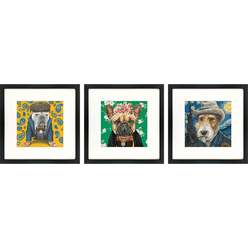 Master Dogs I - Set of 3 - Perch