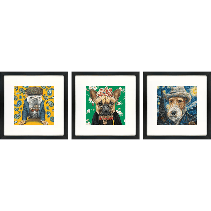 Master Dogs I - Set of 3 - Perch