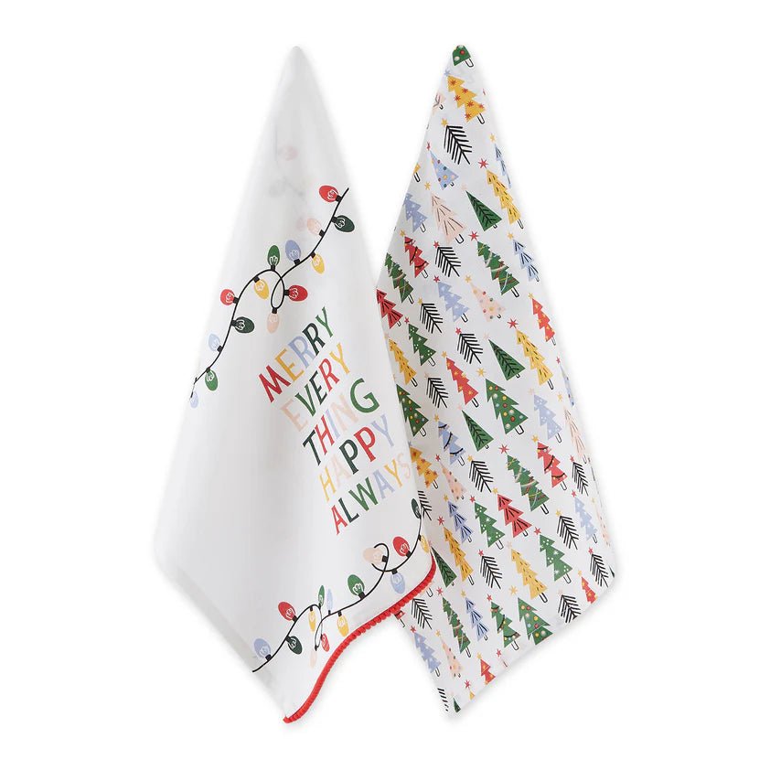 Merry Everything Dishtowel Set Of 2 - #Perch#