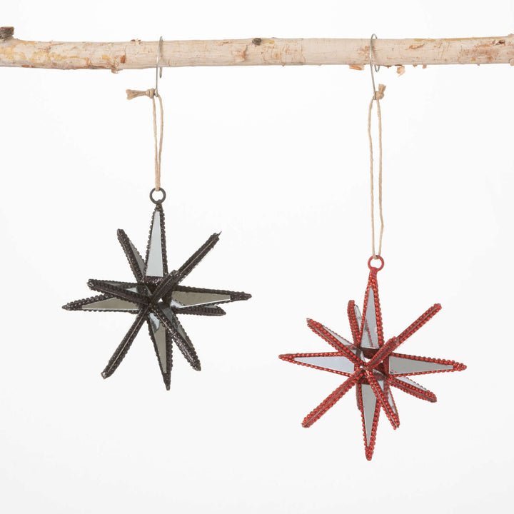 Mirrored Starburst Ornament - Black - #Perch#