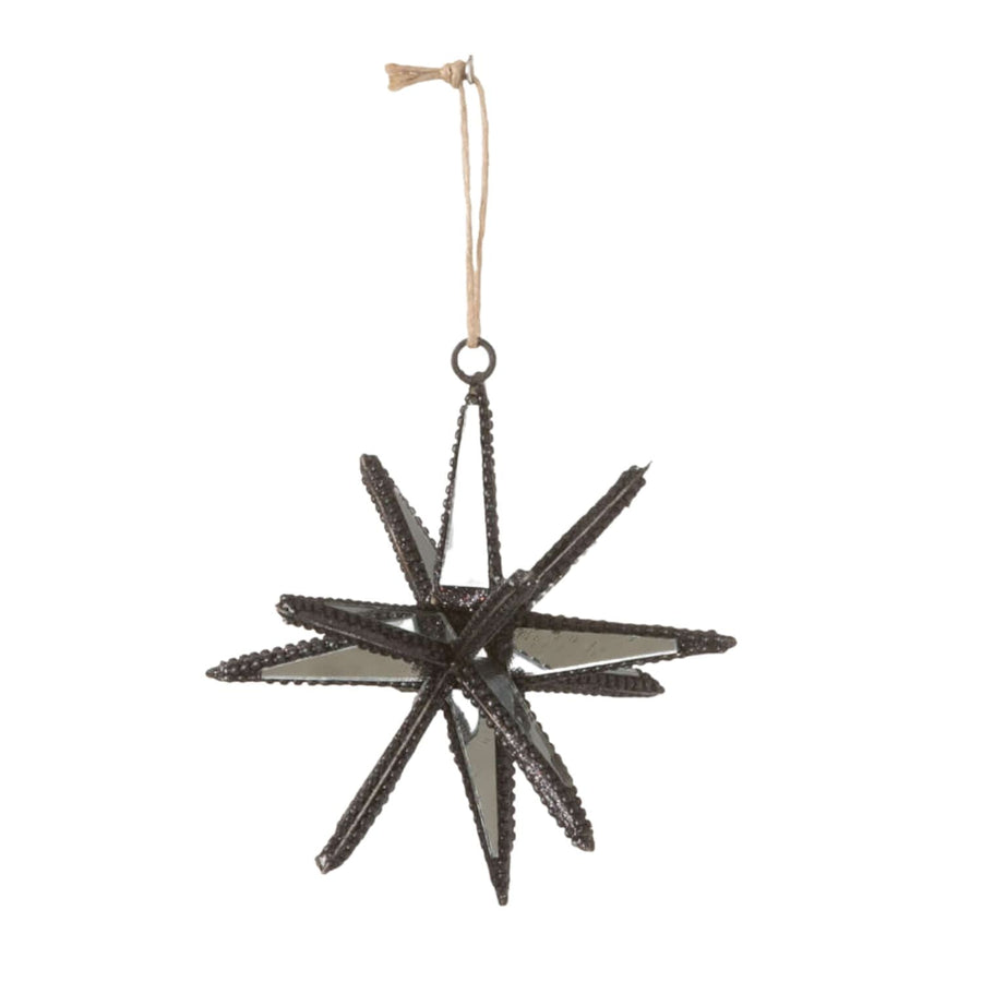 Mirrored Starburst Ornament - Black - #Perch#