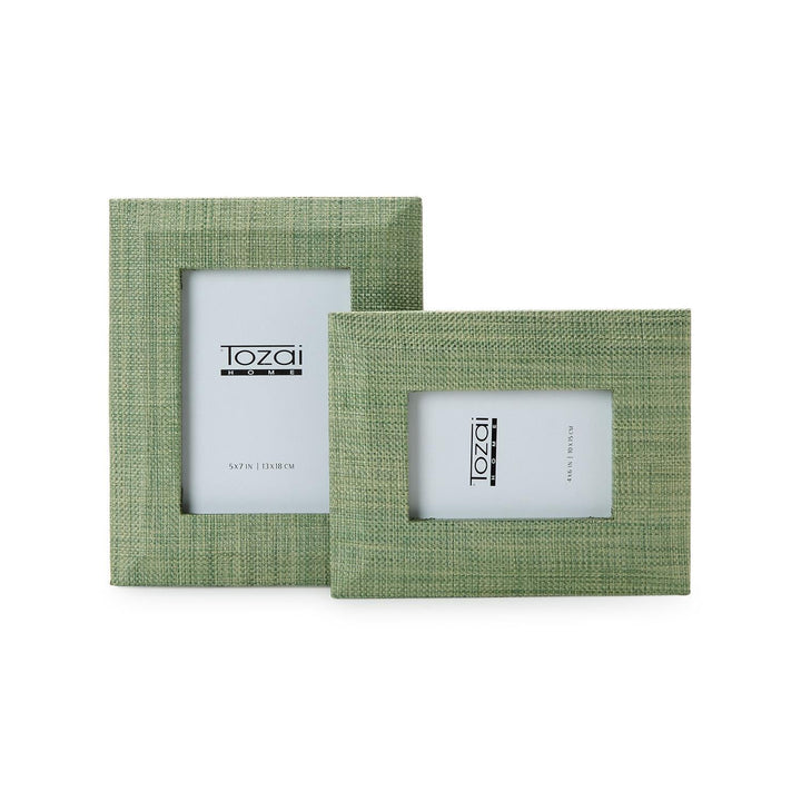 Monaco Green Grass Photo Frame - Set of 2 - Perch