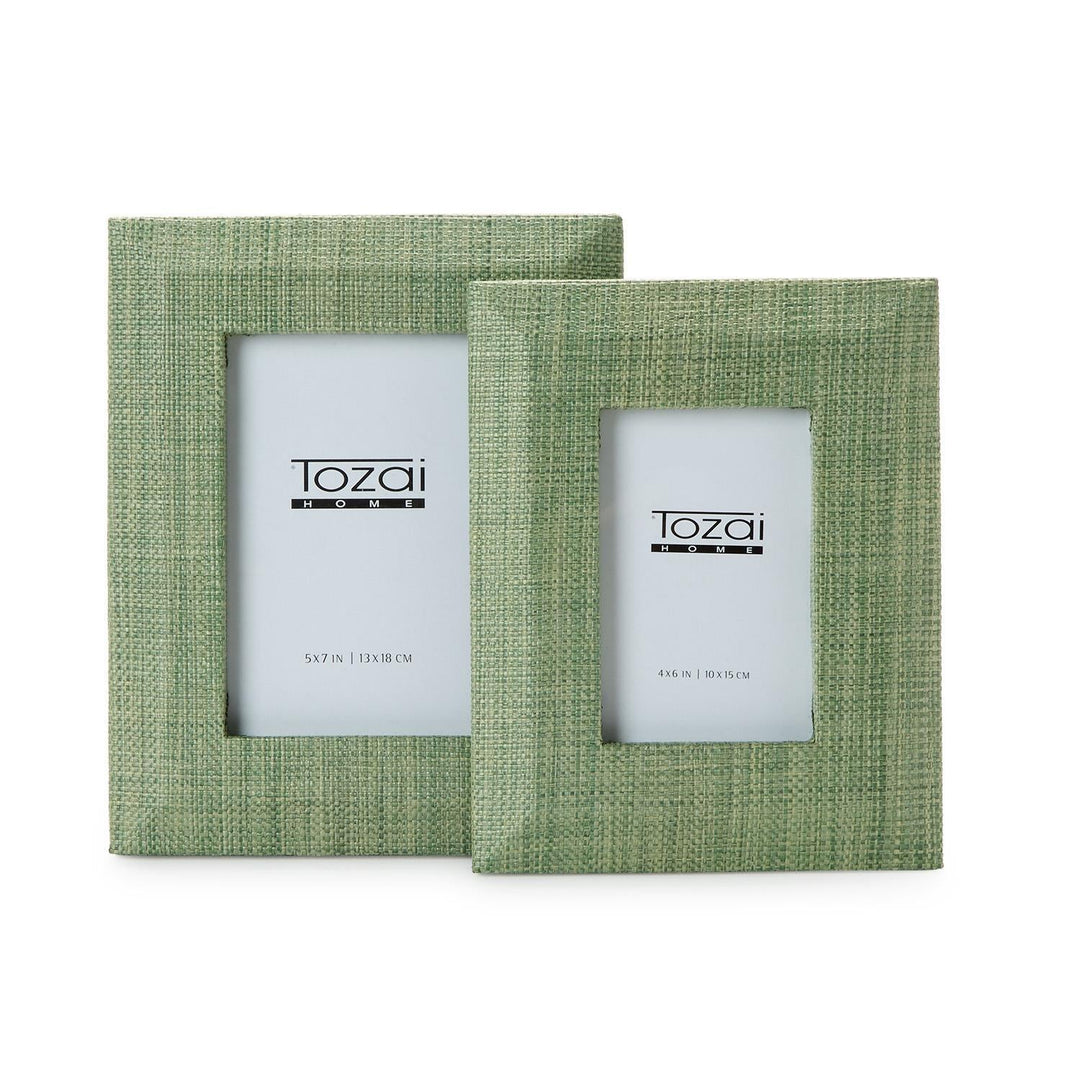 Monaco Green Grass Photo Frame - Set of 2 - Perch
