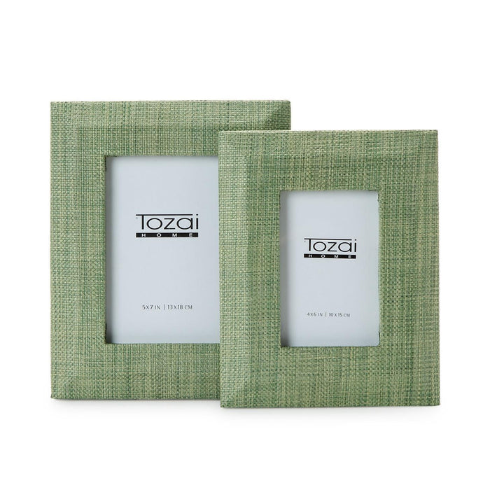 Monaco Green Grass Photo Frame - Set of 2 - Perch