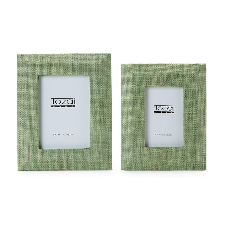 Monaco Green Grass Photo Frame - Set of 2 - Perch