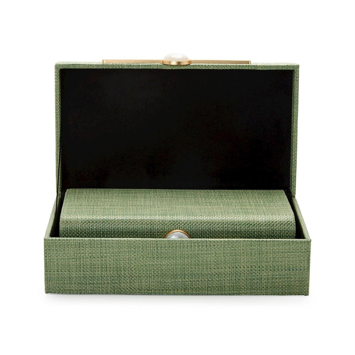 Monaco Green Seagrass Nested Boxes - Set of 2 - Perch