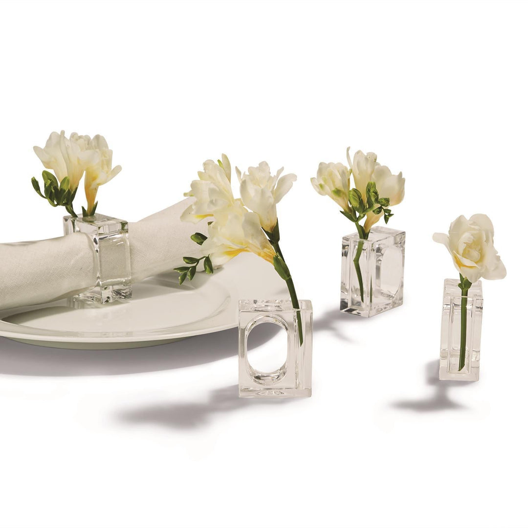 Napkin Ring Flower Holder S/4 - Perch