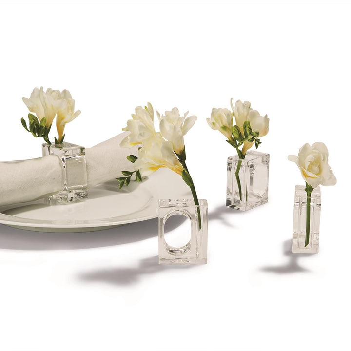 Napkin Ring Flower Holder S/4 - Perch