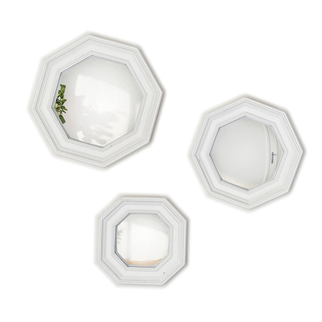 Octagon Hanging Wall Mirrors - Set of 3 - Perch