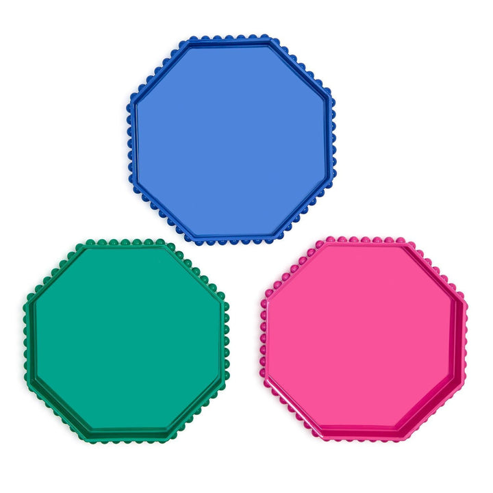 Octagonal Laquered Trays - Perch