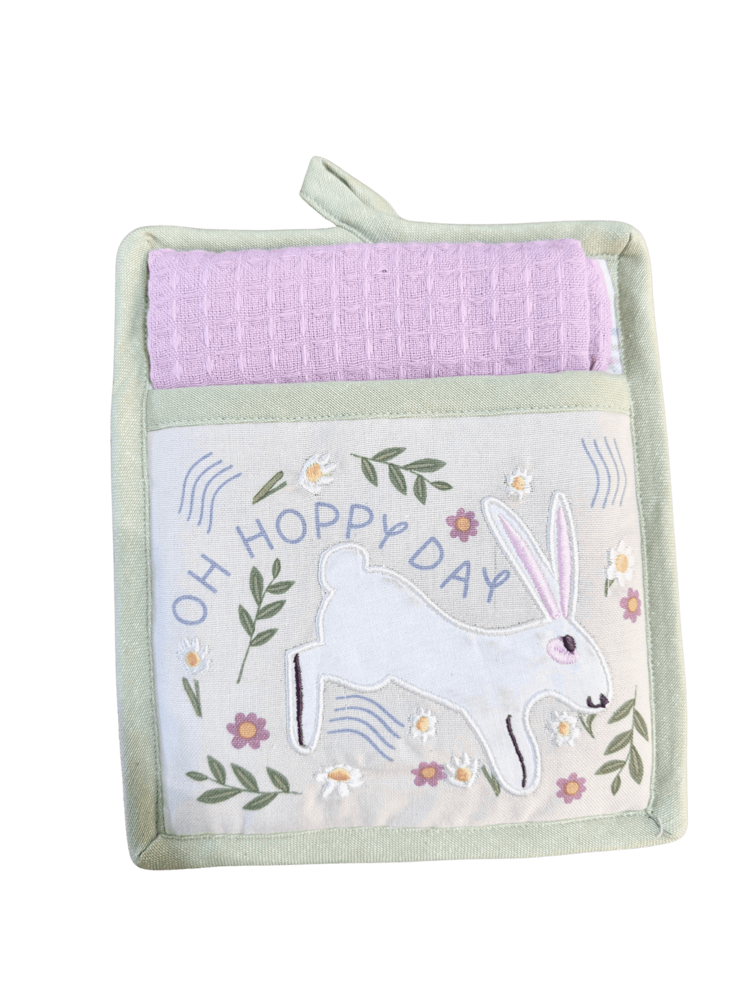 Oh Hoppy Day Potholder Gift Set - Perch