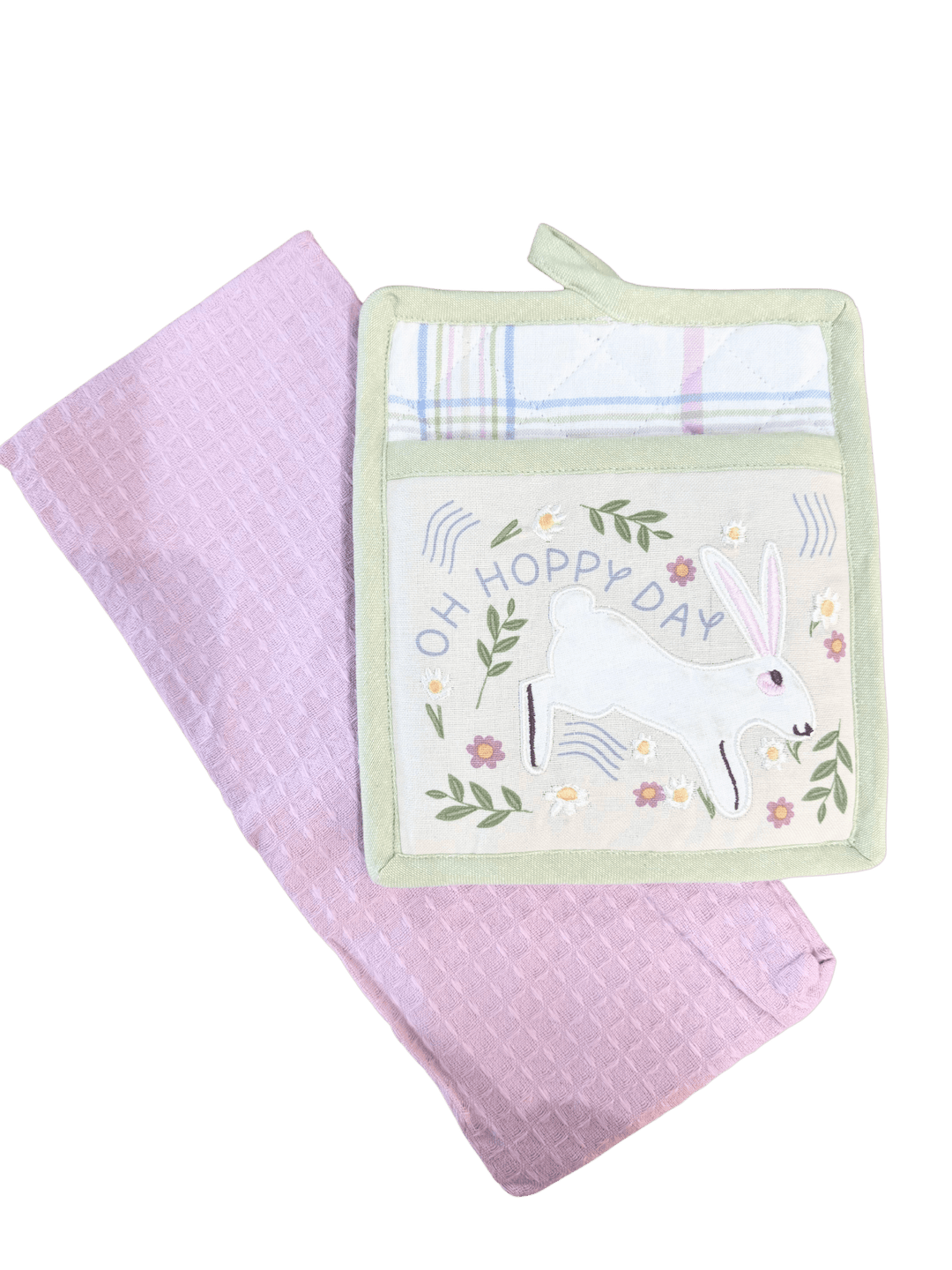 Oh Hoppy Day Potholder Gift Set - Perch