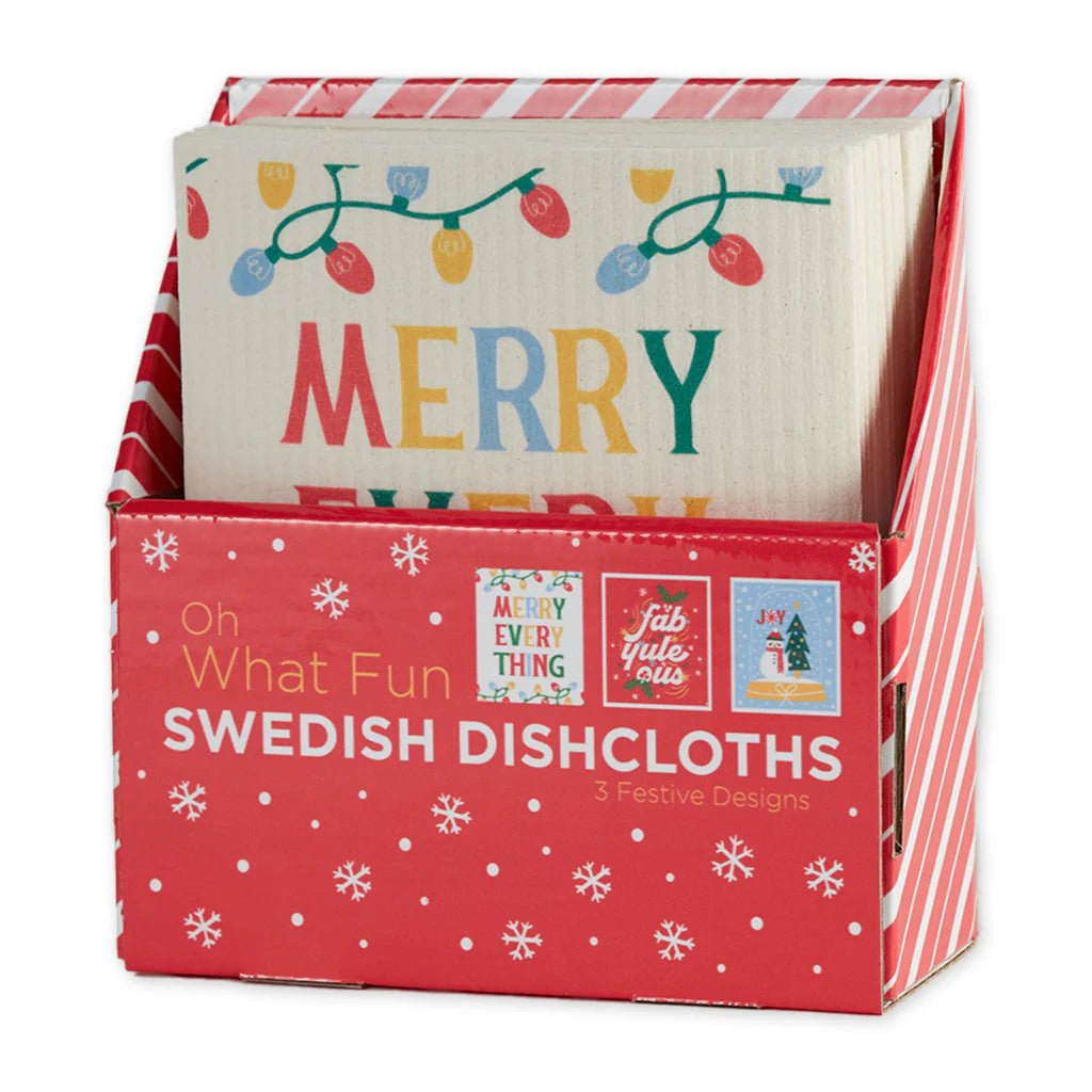 Oh What Fun Swedish Dishcloth - #Perch#