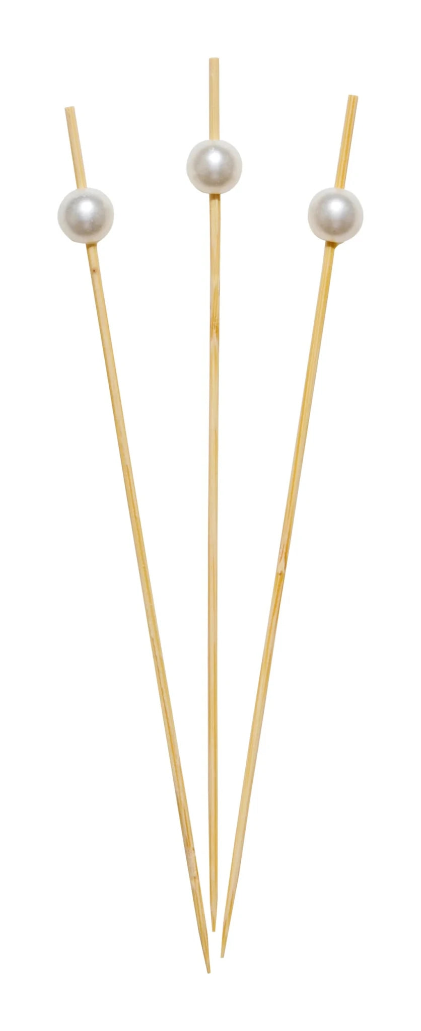 Pearl White 6" Wood Party Pick - #Perch#